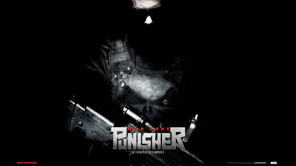 The Punisher War Zone Frank Castle Cinematic Dark 4K Desktop Wallpaper