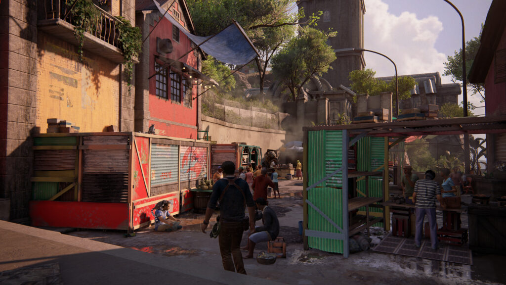 Uncharted 4 Nathan Drake in Madagascar Marketplace Desktop Wallpaper