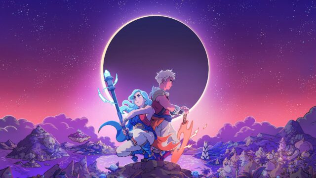 Sea of Stars Valere and Zale Solar Eclipse Fantasy Adventure 4K Wallpaper