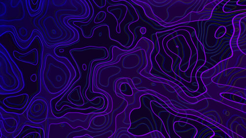 Abstract Neon Purple Topographic Map Lines 4K Desktop Wallpaper