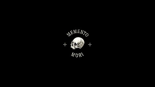 Minimalist Memento Mori Skull Design Dark Aesthetic PC Wallpaper