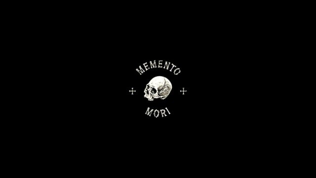 Minimalist Memento Mori Skull Design Dark Aesthetic PC Wallpaper