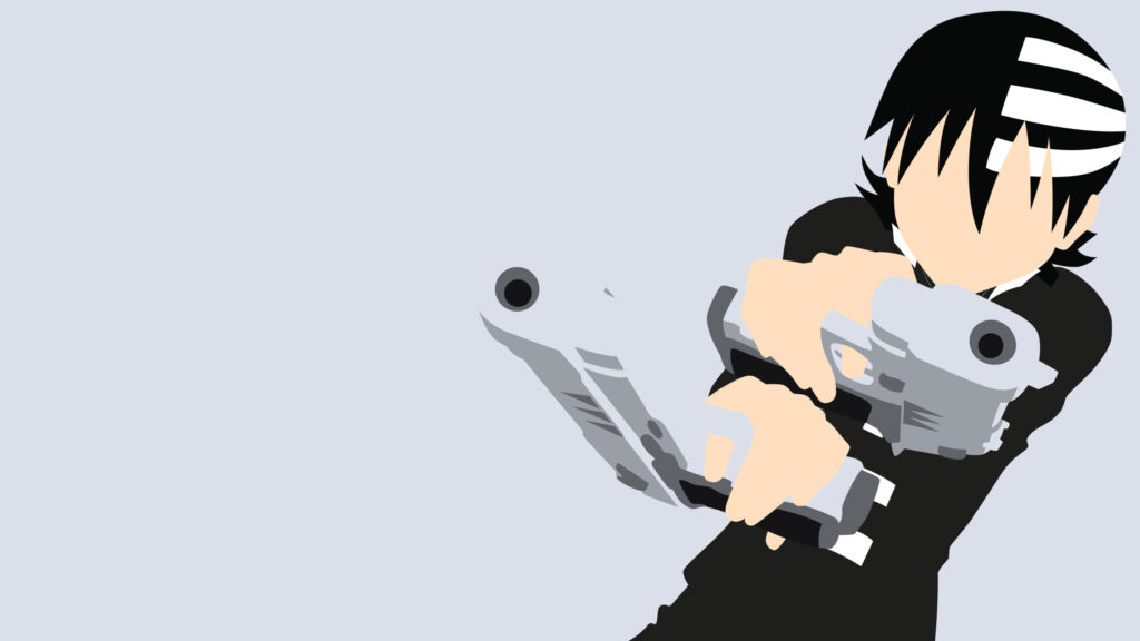 Minimalist Death The Kid Soul Eater Desktop Wallpaper