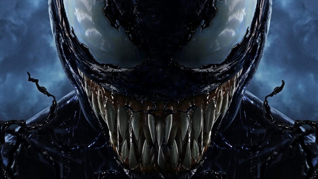Intimidating Venom Close-up Cinematic 4K PC Wallpaper