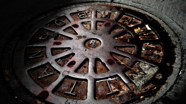 Industrial Rockstar Games Manhole Cover Aesthetic 4K Wallpaper