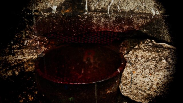 Abstract Dark Grunge Stone Texture with Geometric Pattern PC Wallpaper