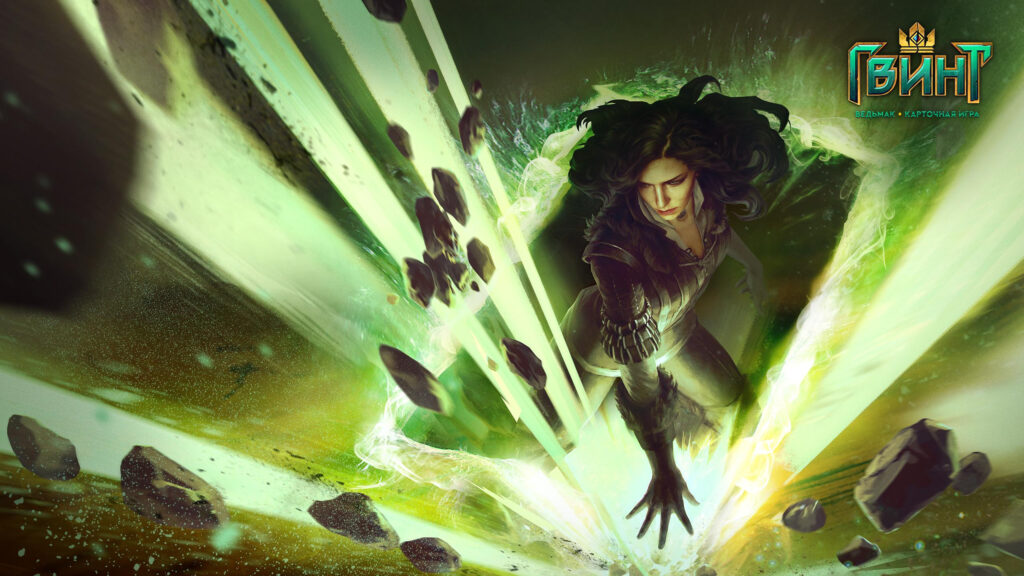 Yennefer of Vengerberg Magic Casting Gwent The Witcher Card Game PC Wallpaper