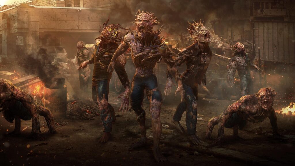 Terrifying Zombie Apocalypse Wasteland Cinematic 4K Wallpaper