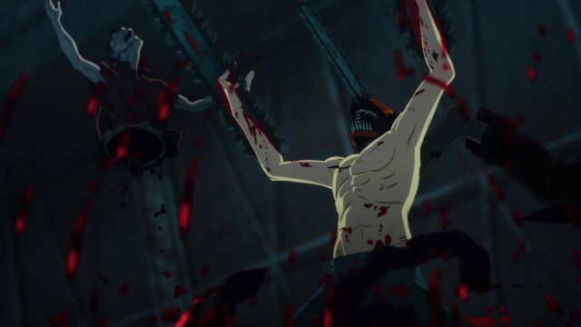 Chainsaw Man Denji Intense Battle Anime Scene 4K Wallpaper