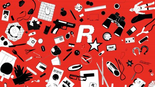 Rockstar Games Aesthetic Red Pattern Desktop Wallpaper 4K