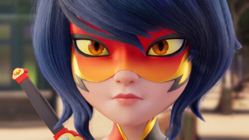 Kagami Tsurugi Ryuko Miraculous Ladybug Close Up 4K Wallpaper