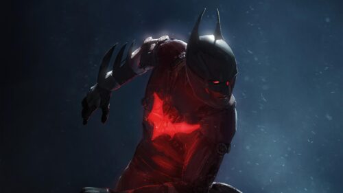 Batman Beyond Dark Futuristic Action 4K Wallpaper
