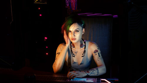 Cyberpunk Judy Alvarez Gaming Character 4K Desktop Wallpaper