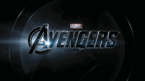 Minimalist Marvel The Avengers Logo Dark Background 4K Wallpaper