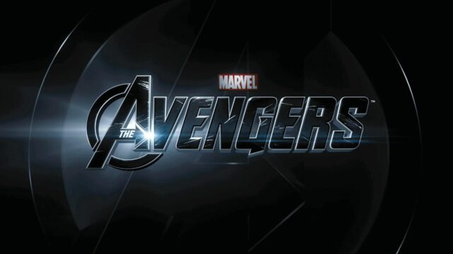 Minimalist Marvel The Avengers Logo Dark Background 4K Wallpaper