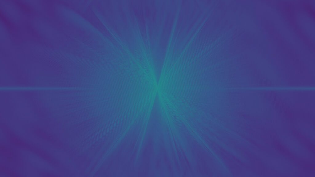 Abstract Deep Purple and Cyan Radial Light Rays Desktop Wallpaper