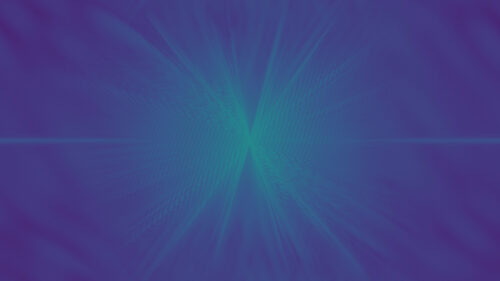 Abstract Deep Purple and Cyan Radial Light Rays Desktop Wallpaper