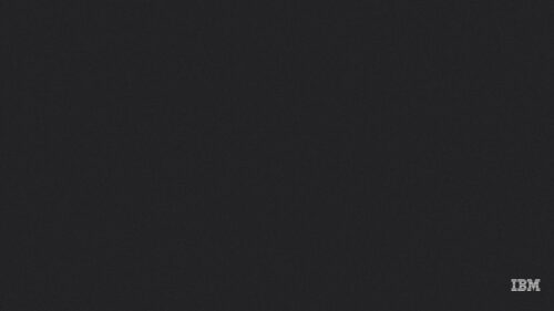 Minimalist Dark Grey IBM Logo Professional PC Wallpaper