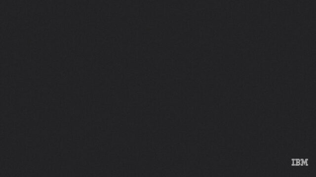 Minimalist Dark Grey IBM Logo Professional PC Wallpaper