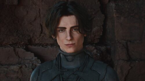 Portrait of Paul Atreides in Stillsuit Desktop Wallpaper