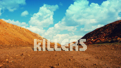 The Killers Band Logo Desert Scene 4K Desktop Wallpaper