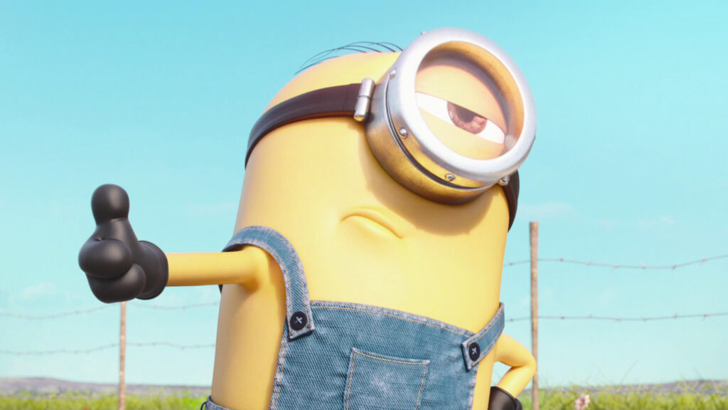 Yellow Minion Giving a Thumbs Up 4K Desktop Wallpaper