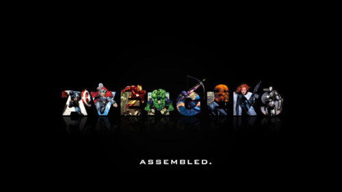 The Avengers Assemble Comic Art Desktop Wallpaper