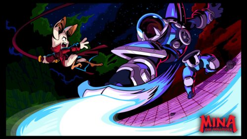 Action-Packed Mina The Hollower Desktop Wallpaper