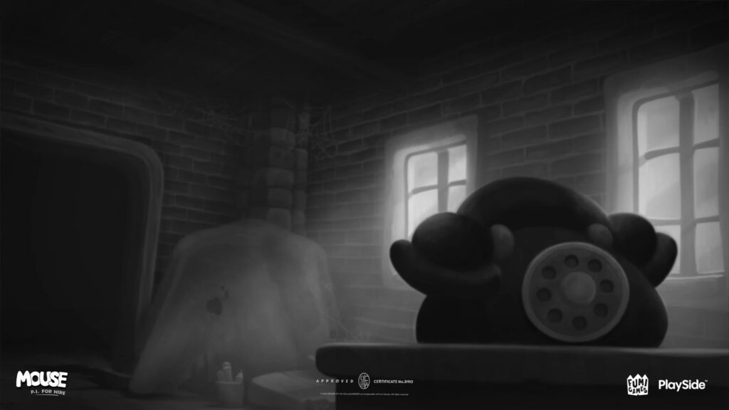 Noir Office Desk Phone Interior Desktop Wallpaper