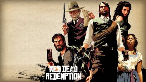 Red Dead Redemption Characters Group Art Desktop Wallpaper