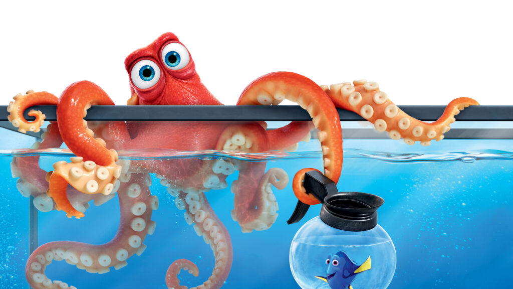 Hank and Dory Finding Dory 4K Desktop Wallpaper