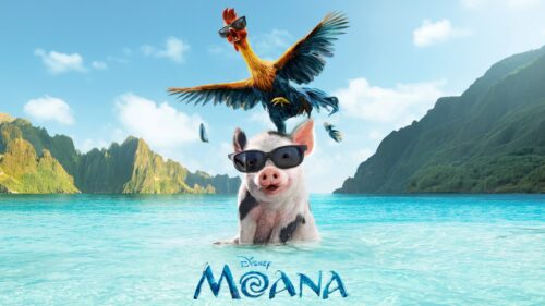 Hei Hei and Pua from Moana 4K Desktop Wallpaper