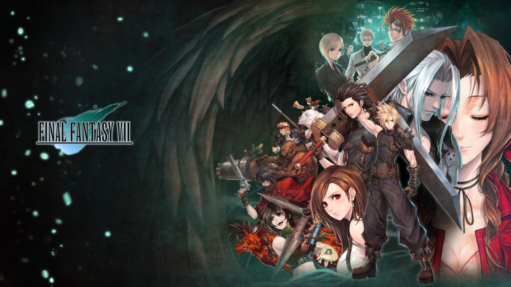 Final Fantasy VII Characters Group Art 4K Desktop Wallpaper