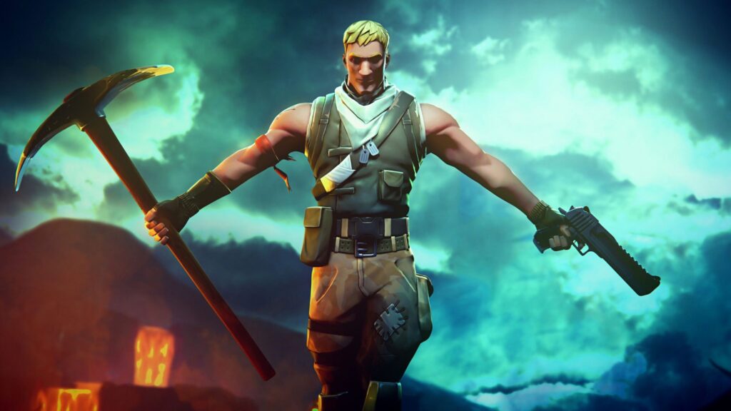 Jonesy Fortnite Action Pose 4K Desktop Wallpaper