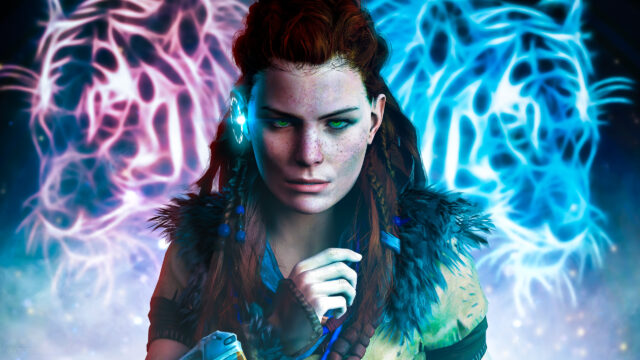 Aloy Horizon Zero Dawn Digital Portrait 4K Desktop Wallpaper