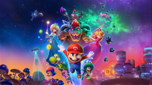 Super Mario Galaxy Inspired Cosmic Adventure 4K Wallpaper