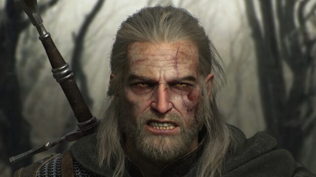 Geralt of Rivia Gritty Portrait 4K Desktop Wallpaper