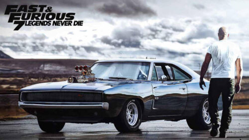 Vin Diesel with Dodge Charger Fast and Furious Desktop Wallpaper