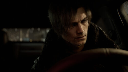 Leon S. Kennedy Car Driving 4K Desktop Wallpaper