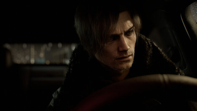 Leon S. Kennedy Car Driving 4K Desktop Wallpaper