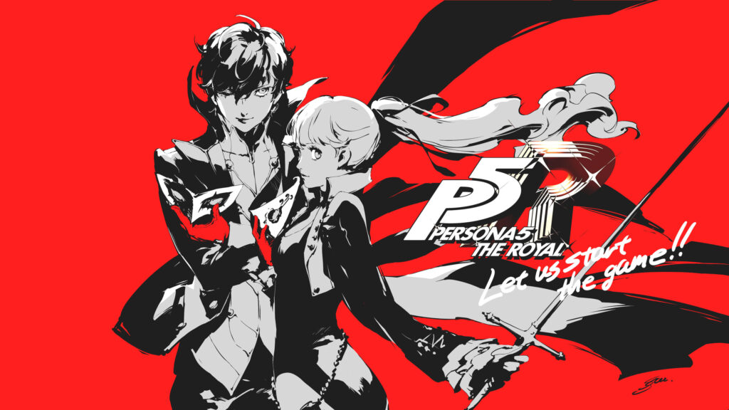Persona 5 Royal Joker and Kasumi Desktop Wallpaper