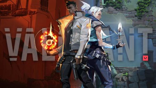 Valorant Phoenix and Jett Action Desktop Wallpaper