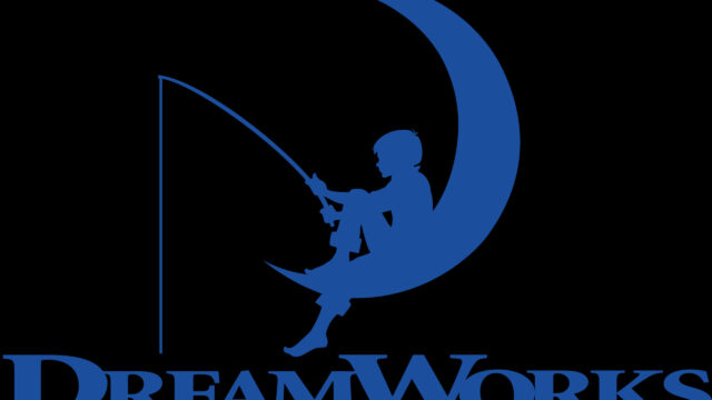 DreamWorks Logo Minimalist Blue Desktop Wallpaper