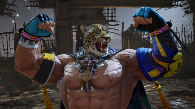 King Tekken 8 Jaguar Wrestler Powerful Pose Desktop Wallpaper