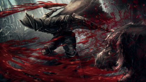 Hunter in Battle Desktop Wallpaper, PC Wallpaper or 4K Wallpaper