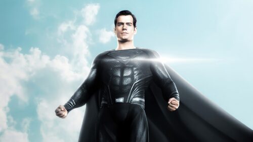 Henry Cavill as Black Suit Superman 4K Desktop Wallpaper