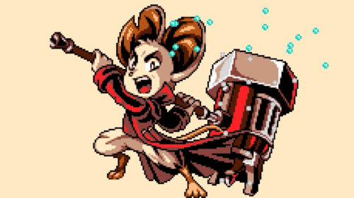 Mina the Hollower Pixel Art Desktop Wallpaper