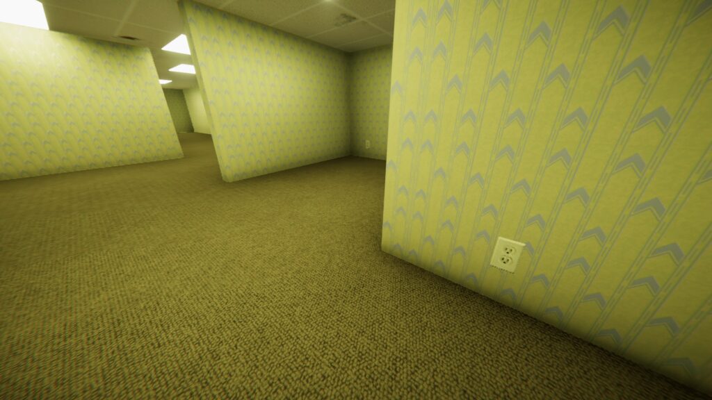 The Backrooms Level 0 Liminal Space Desktop Wallpaper