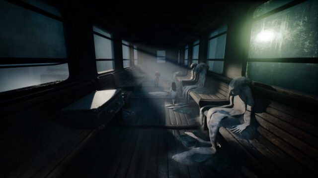 Horror Train Carriage Atmosphere 4K Desktop Wallpaper