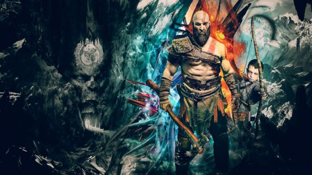 God of War Kratos and Atreus Fantasy Art 4K Wallpaper